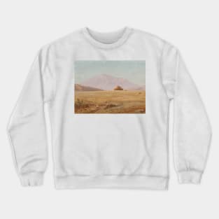 Mountain Plateau with Hut by Frederic Edwin Church Crewneck Sweatshirt